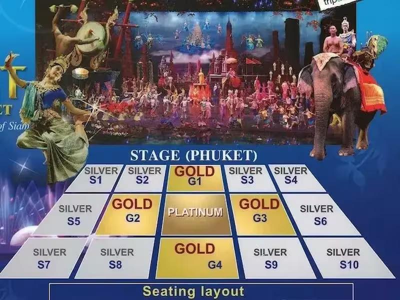 Siam Niramit Phuket cultural show with dancers on grand stage